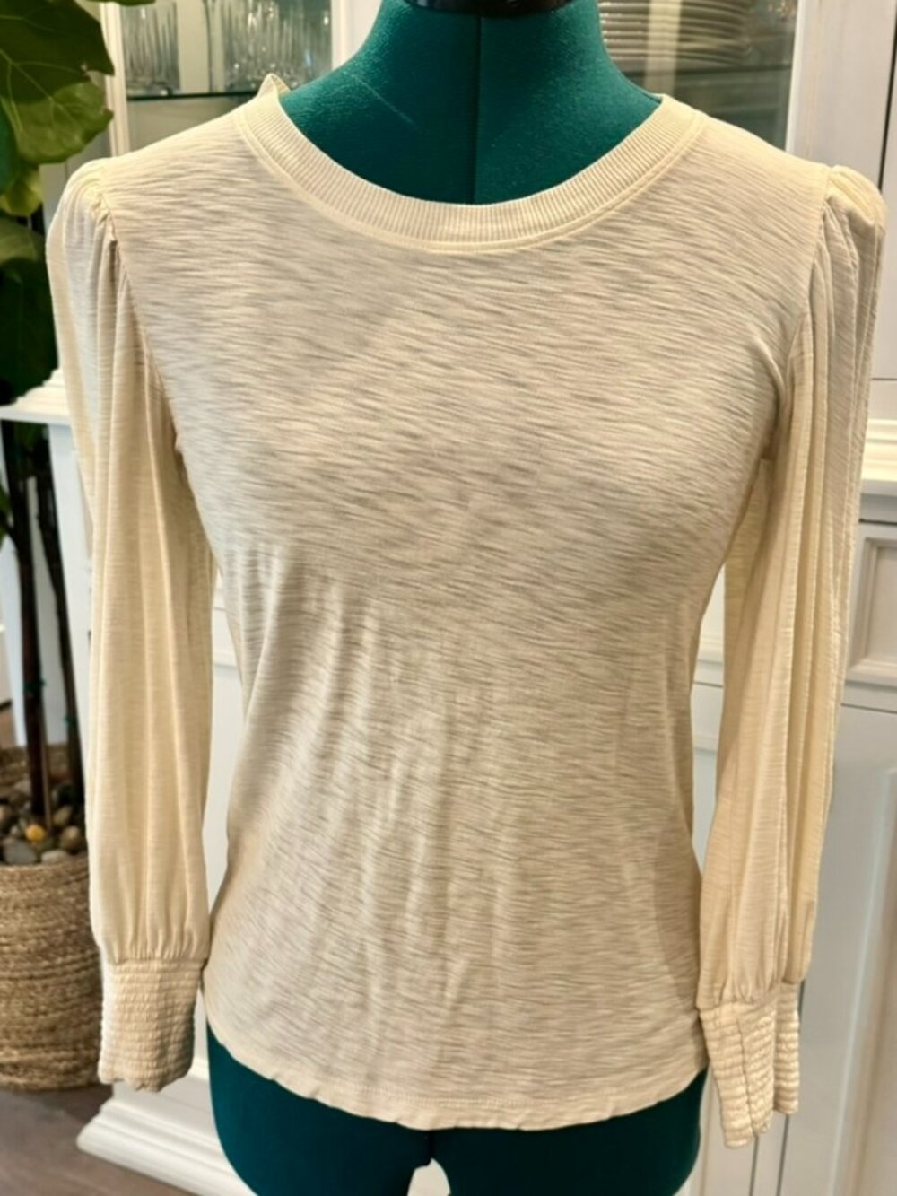 Nation LTD Loren Tee in Heather Oatmeal Size XS